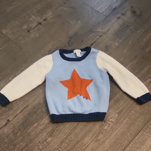 First Impression Kids Blue Star Sweater 24 Months - Picture 1 of 2